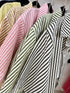 Summer Short Sleeves Strips Shirts With Short and Crop Camisoley